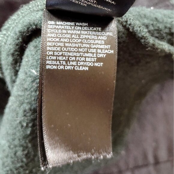 The North Face Full Zip Sweater Green Womens Size Medium Zip Pockets - Picture 7 of 10